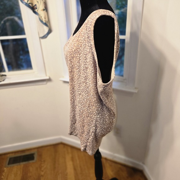 Old Navy First‎ Layer Beige Leopard Print Tank Top Womens Size 4X (28-30) - Picture 2 of 7
